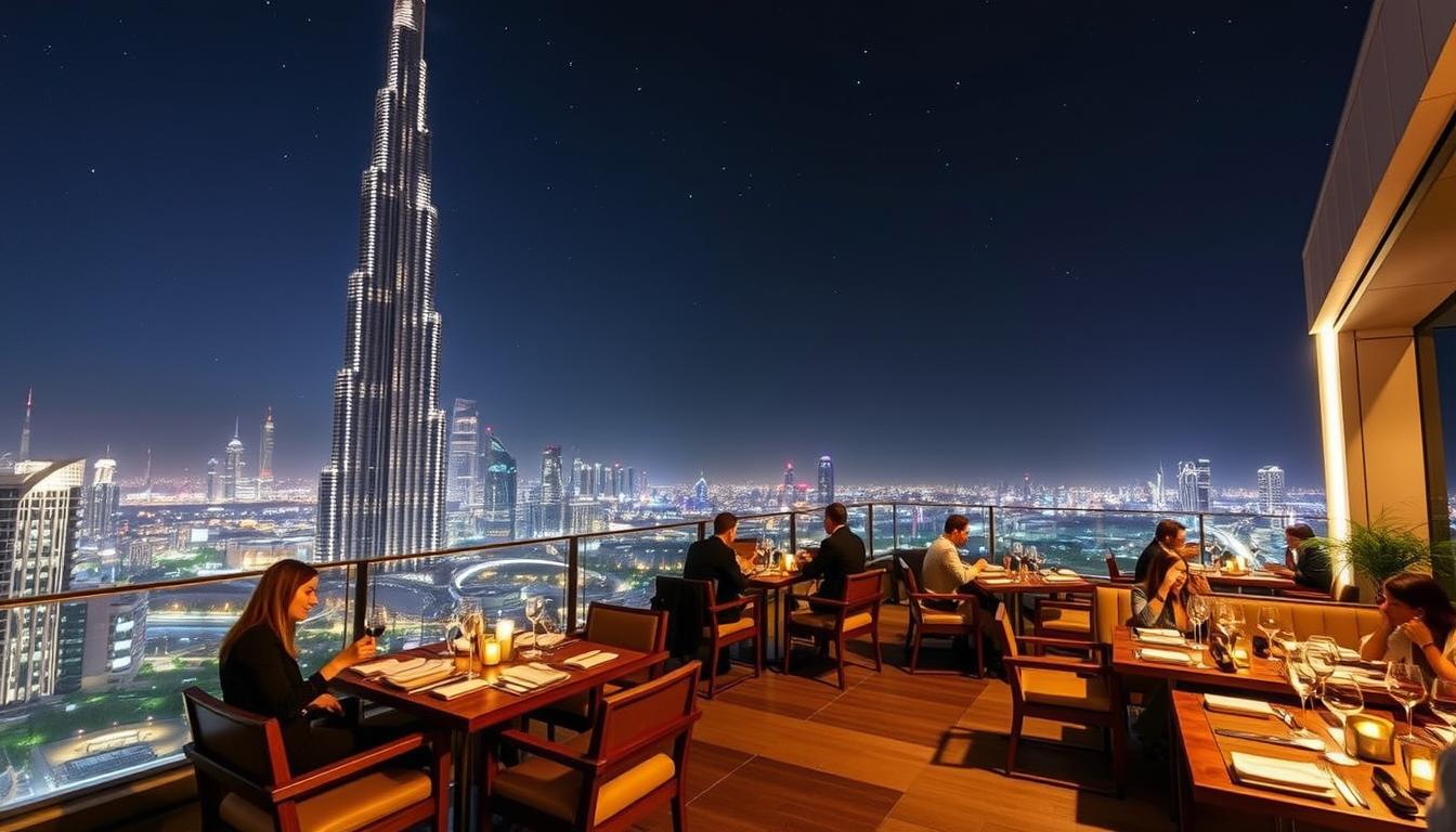 best rooftop restaurants in Dubai with Burj Khalifa views fine dining