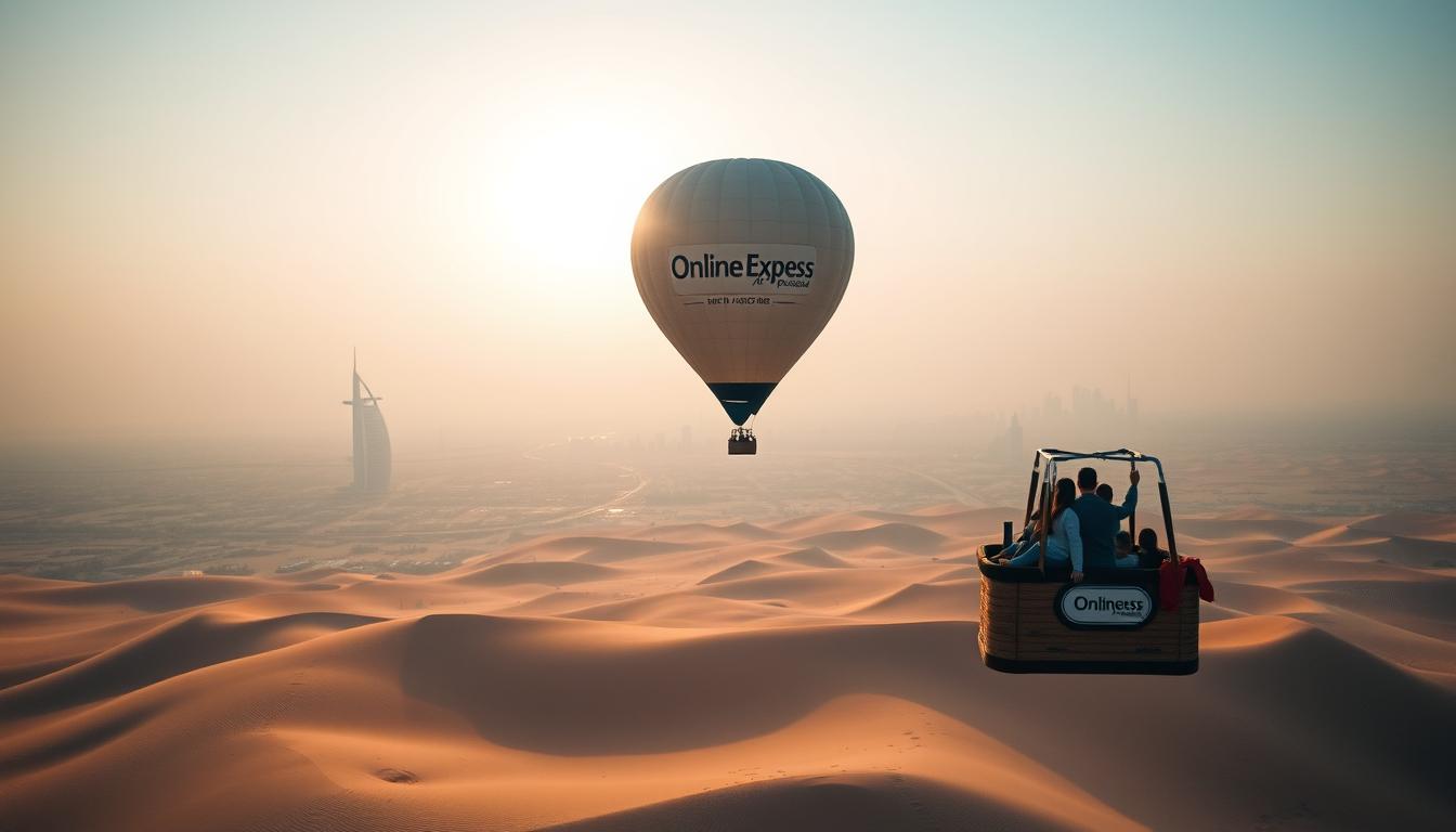 hot air balloon rides over Dubai desert best tours and sunrise views