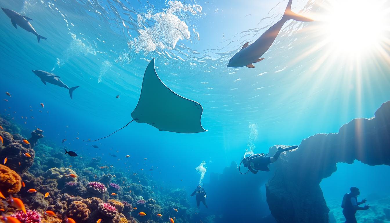 scuba diving and snorkeling spots in Dubai including Atlantis aquarium